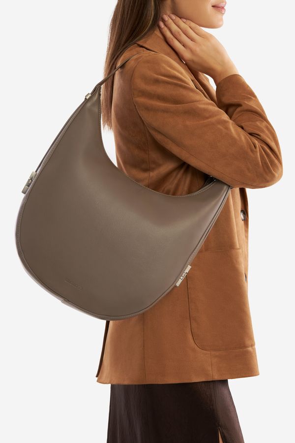 Gino Rossi Дамска чанта Gino Rossi ТЪМНОБЕЖОВ