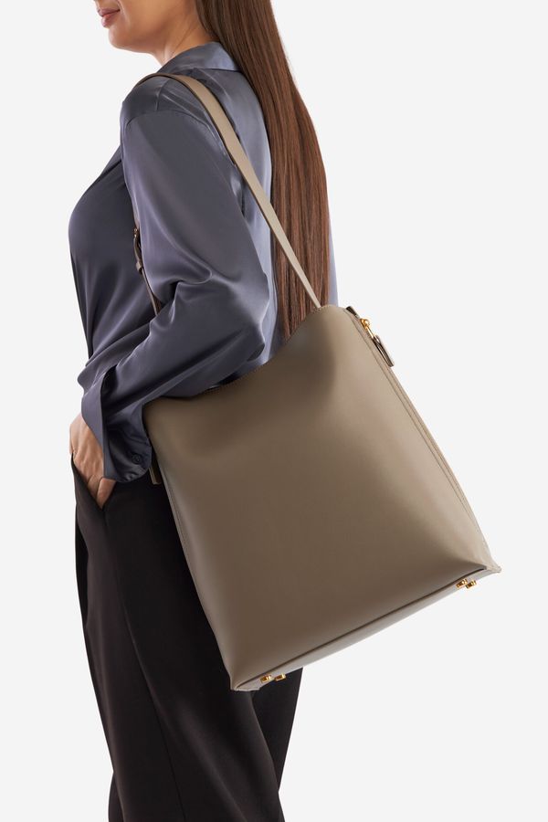 Gino Rossi Дамска чанта Gino Rossi ТЪМНОБЕЖОВ