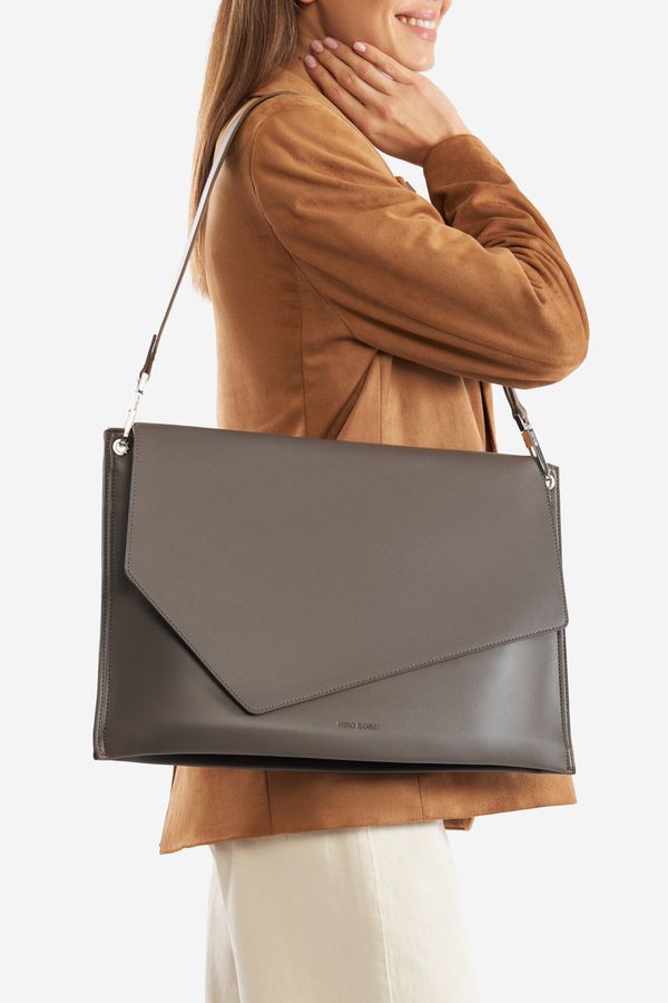 Gino Rossi Дамска чанта Gino Rossi ТЪМНОБЕЖОВ