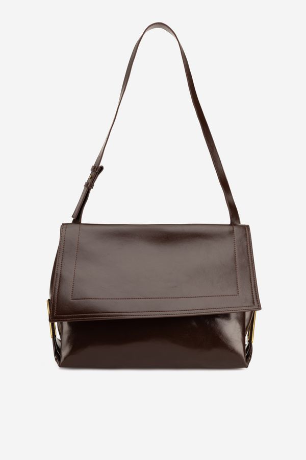 Gino Rossi Дамска чанта Gino Rossi ТЪМНОКАФЯВ