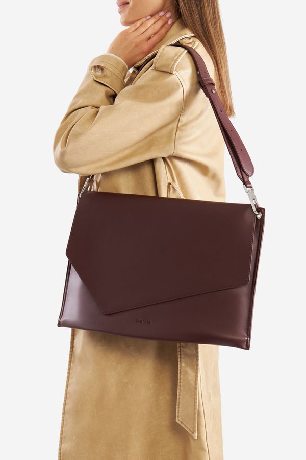 Gino Rossi Дамска чанта Gino Rossi ТЪМНОКАФЯВ