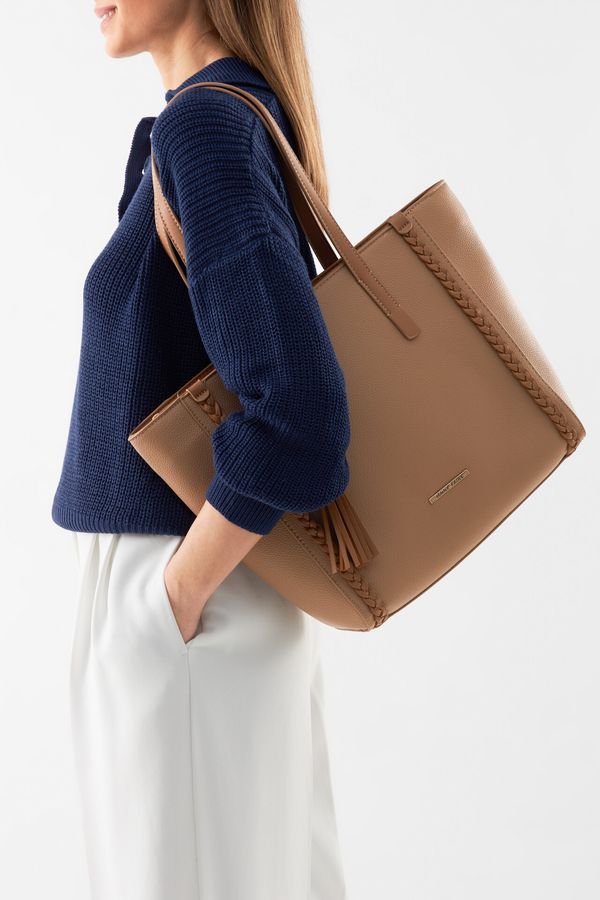 Jenny Fairy Дамска чанта Jenny Fairy КАМЕЛ