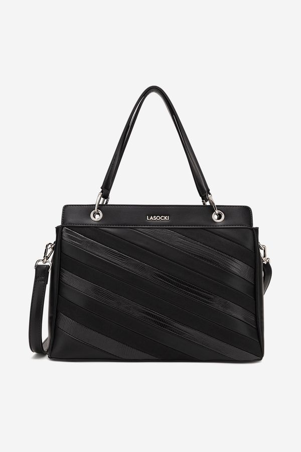Lasocki Дамска чанта Lasocki ЧЕРЕН