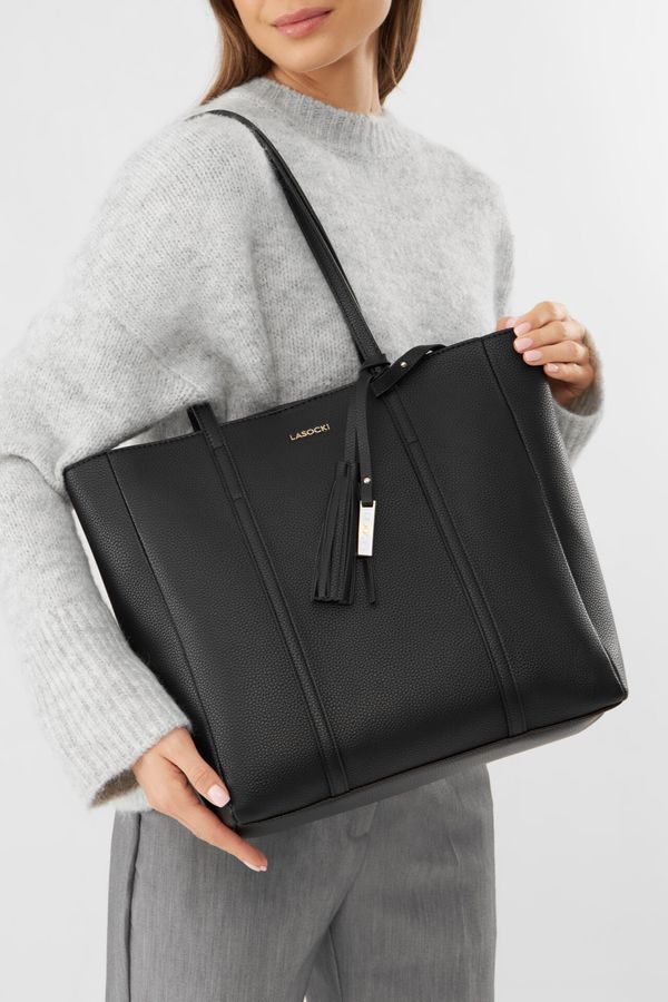 Lasocki Дамска чанта Lasocki ЧЕРЕН
