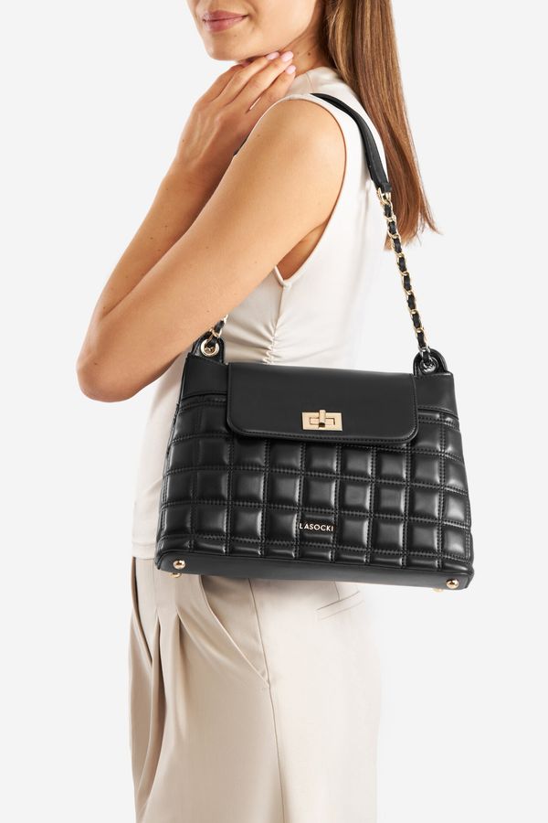 Lasocki Дамска чанта Lasocki ЧЕРЕН