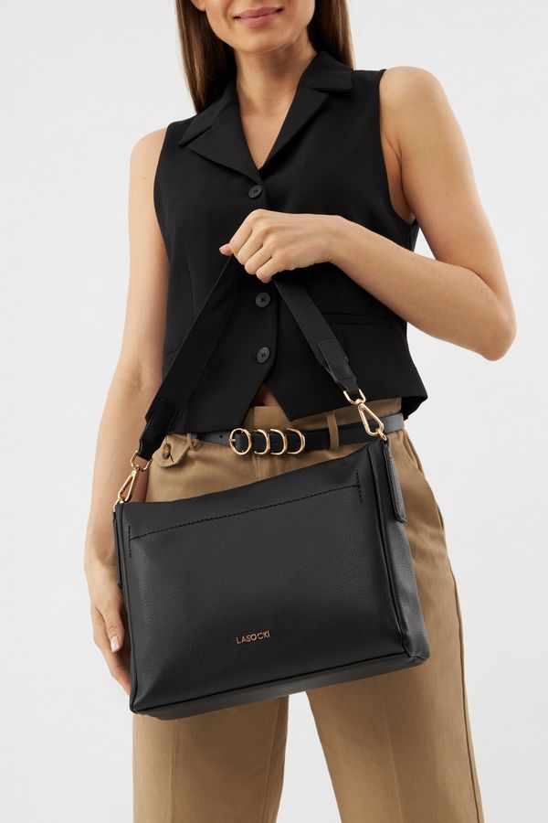 Lasocki Дамска чанта Lasocki ЧЕРЕН