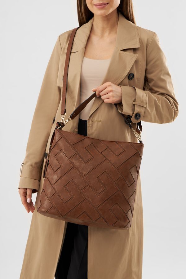 Lasocki Дамска чанта Lasocki КАФЯВ