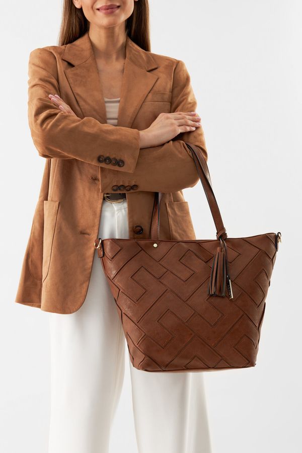 Lasocki Дамска чанта Lasocki КАФЯВ