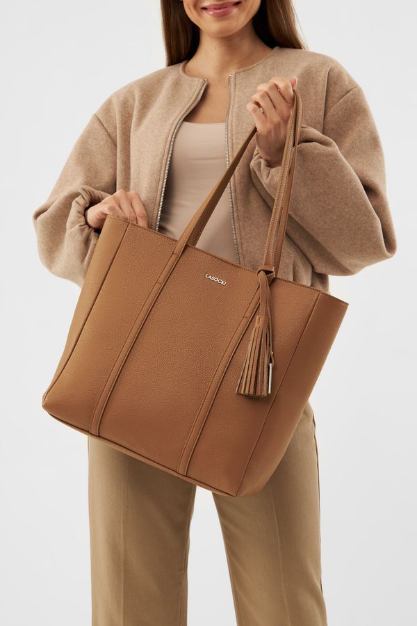 Lasocki Дамска чанта Lasocki КАМЕЛ
