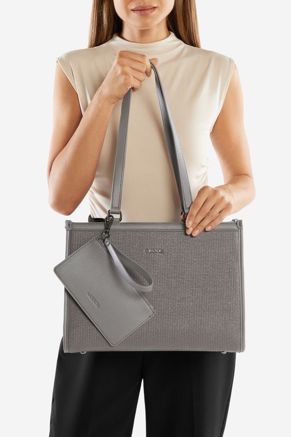 Lasocki Дамска чанта Lasocki СИВ