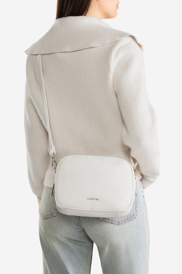 Lasocki Дамска чанта Lasocki СЛОНОВА КОСТ