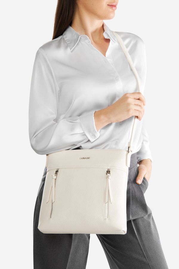 Lasocki Дамска чанта Lasocki СЛОНОВА КОСТ