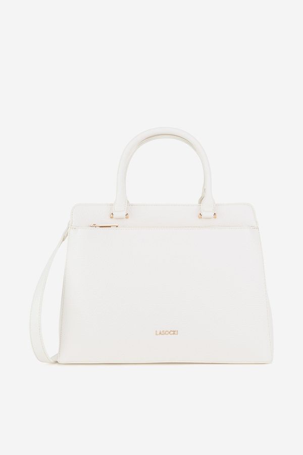 Lasocki Дамска чанта Lasocki СЛОНОВА КОСТ