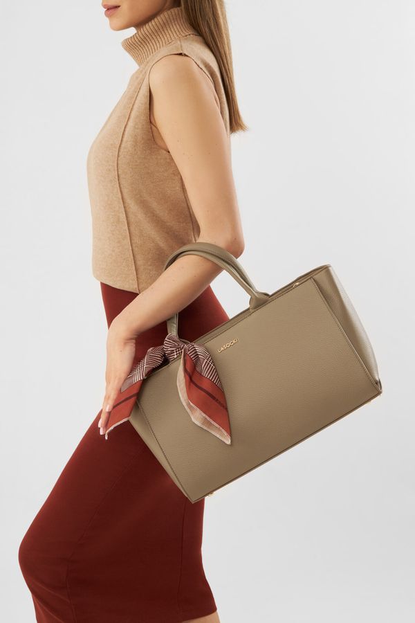 Lasocki Дамска чанта Lasocki ТЪМНОБЕЖОВ