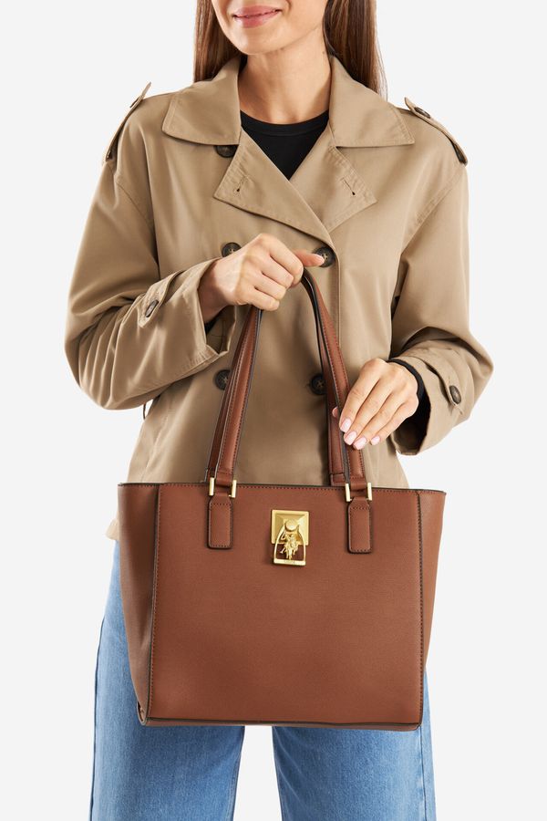 U.S. POLO ASSN. Дамска чанта U.S. POLO ASSN. КАМЕЛ