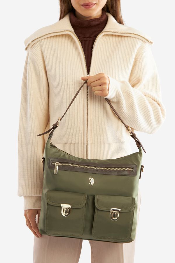 U.S. POLO ASSN. Дамска чанта U.S. POLO ASSN. МАСЛИНЕН