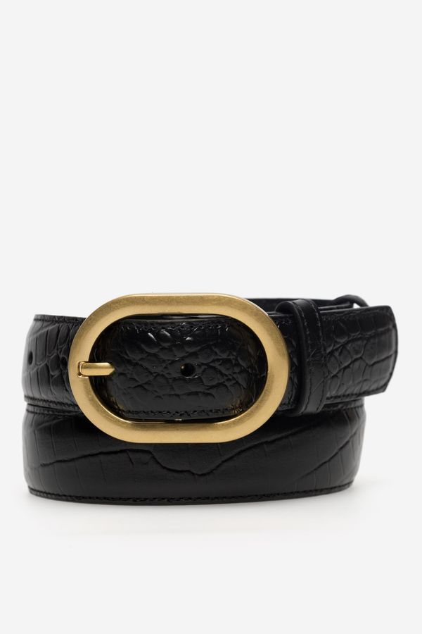 Gino Rossi Дамски колан Gino Rossi ЧЕРЕН