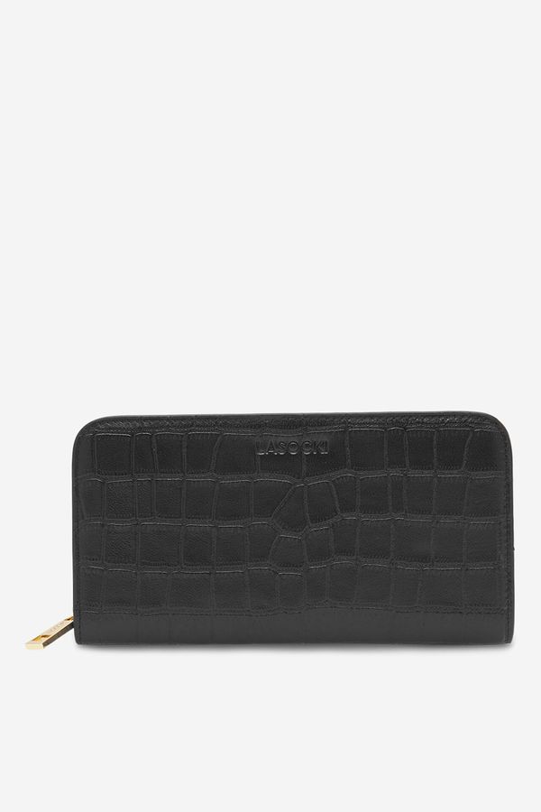 Lasocki Дамски портфейл Lasocki ЧЕРЕН