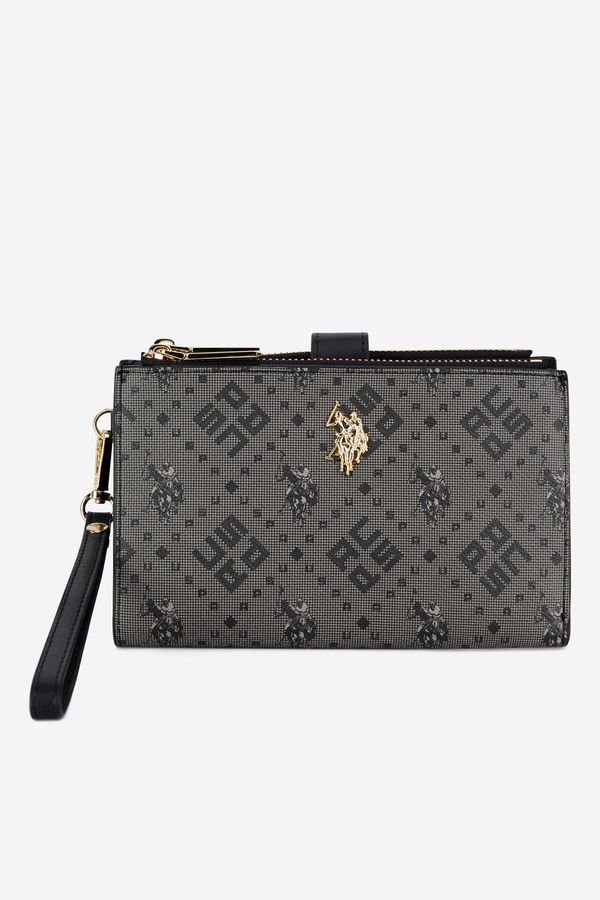 U.S. POLO ASSN. Дамски портфейл U.S. POLO ASSN. ЧЕРЕН