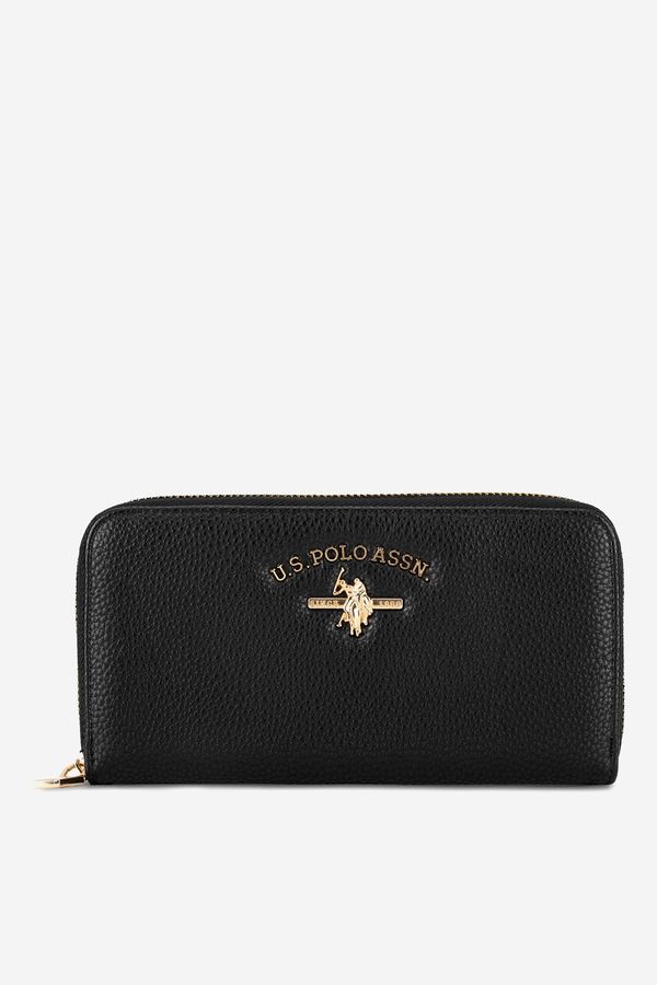 U.S. POLO ASSN. Дамски портфейл U.S. POLO ASSN. ЧЕРЕН