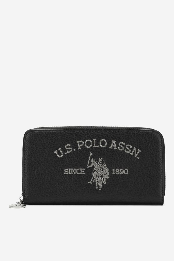 U.S. POLO ASSN. Дамски портфейл U.S. POLO ASSN. ЧЕРЕН