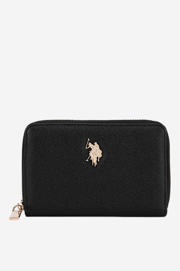 U.S. POLO ASSN. Дамски портфейл U.S. POLO ASSN. ЧЕРЕН