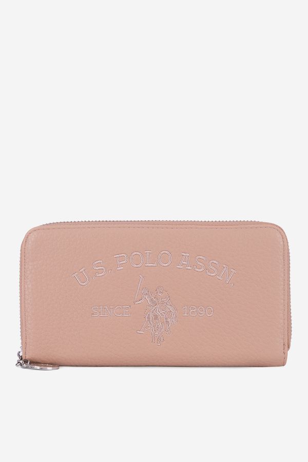 U.S. POLO ASSN. Дамски портфейл U.S. POLO ASSN. ТЪМНОБЕЖОВ