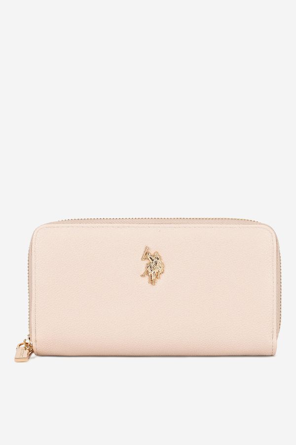 U.S. POLO ASSN. Дамски портфейл U.S. POLO ASSN. ТЪМНОБЕЖОВ