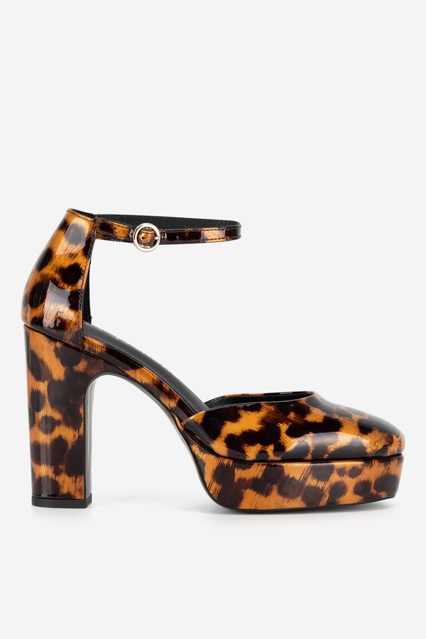 EVA MINGE Елегантни обувки EVA MINGE ТЪМНОКАФЯВ