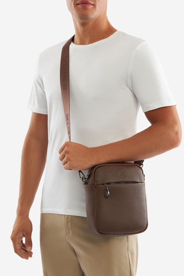 Beverly Hills Polo Club Мъжка чанта Beverly Hills Polo Club КАФЯВ