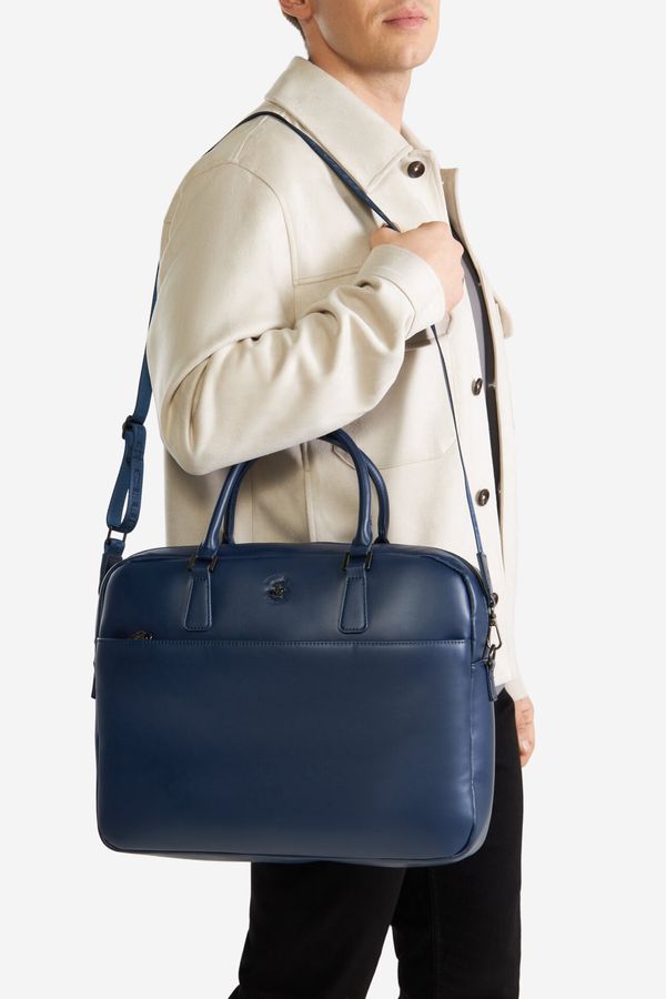 Beverly Hills Polo Club Мъжка чанта Beverly Hills Polo Club КОБАЛТОВО СИНЬО