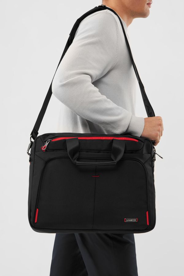 Lanetti Мъжка чанта Lanetti ЧЕРЕН