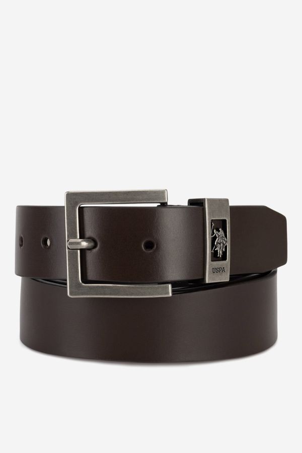 U.S. POLO ASSN. Мъжки колан U.S. POLO ASSN. ТЪМНОКАФЯВ