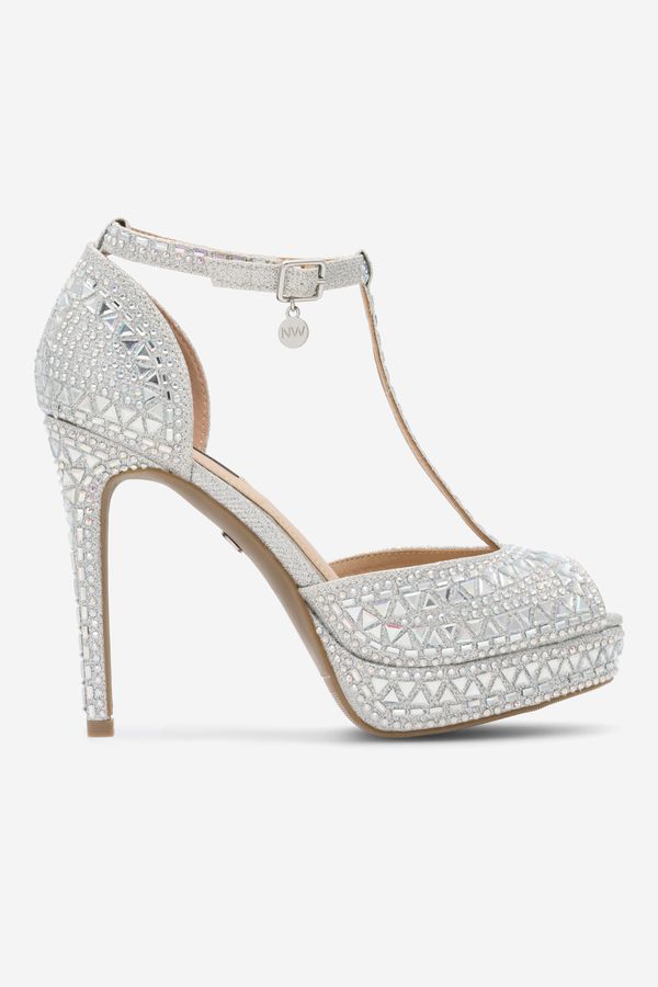 NINE WEST Сандали NINE WEST СРЕБРИСТ