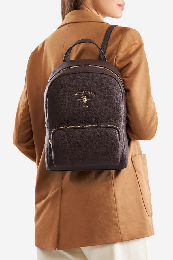 U.S. POLO ASSN. Раница U.S. POLO ASSN. ТЪМНОКАФЯВ