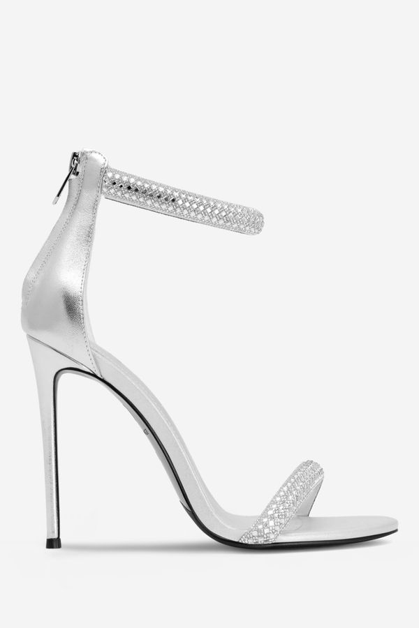 EVA MINGE Сандали EVA MINGE СРЕБРИСТ
