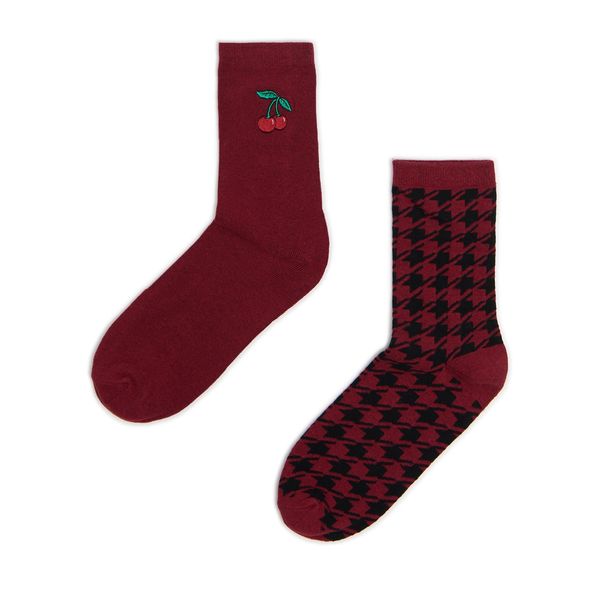 Cropp Cropp - 2 чифта чорапи - кестеняв