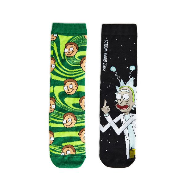 Cropp Cropp - 2 чифта чорапи Rick and Morty - черeн
