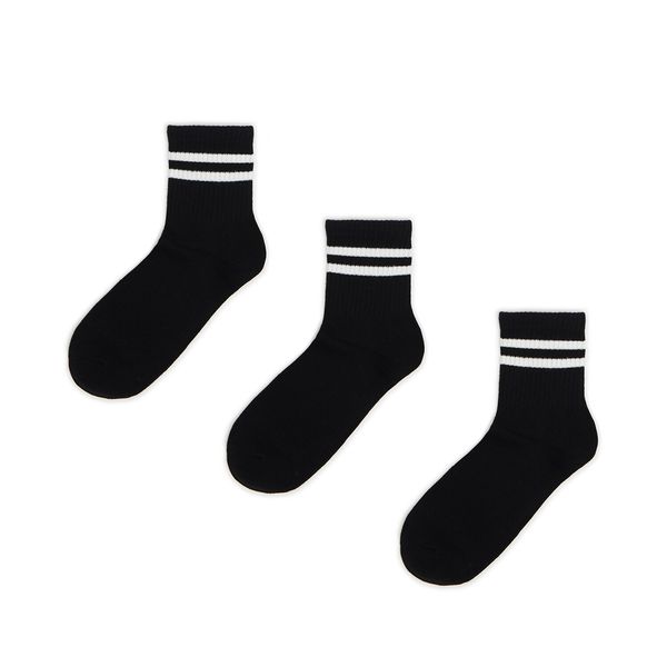 Cropp Cropp - 3 чифта чорапи - черeн