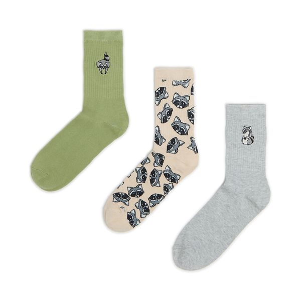 Cropp Cropp - 3 чифта чорапи - Светло сиво