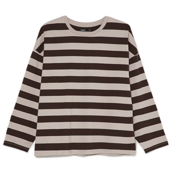 Cropp Cropp - Блуза на райе - тъмносиво