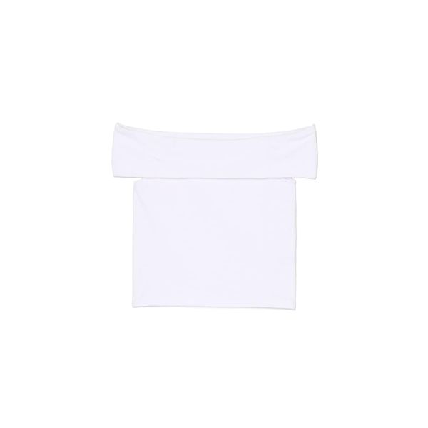 Cropp Cropp - Блуза с голи рамене - бял