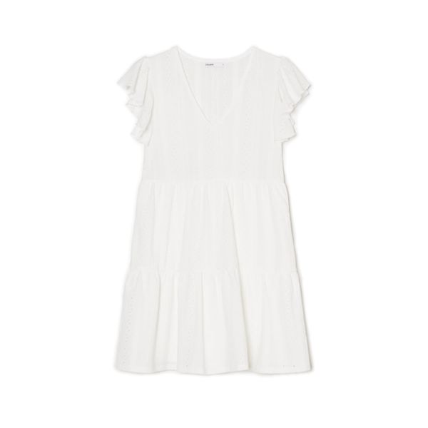 Cropp Cropp - Бяла рокля - бял