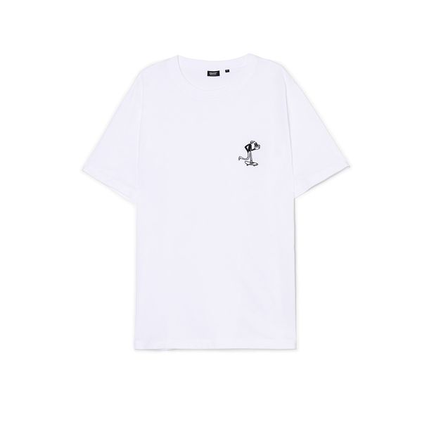 Cropp Cropp - Бяла тениска с принт - бял