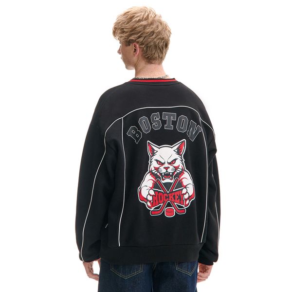 Cropp Cropp - Черен суитшърт - черeн