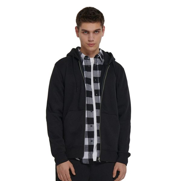 Cropp Cropp - Черен суитшърт с качулка - черeн