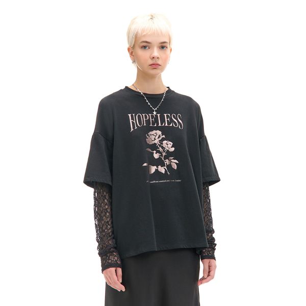 Cropp Cropp - Черна тениска - черeн