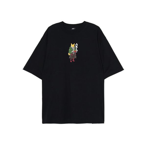 Cropp Cropp - Черна тениска с принт - черeн