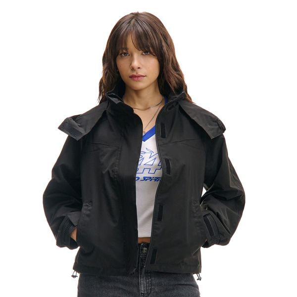 Cropp Cropp - Черно яке с качулка - черeн