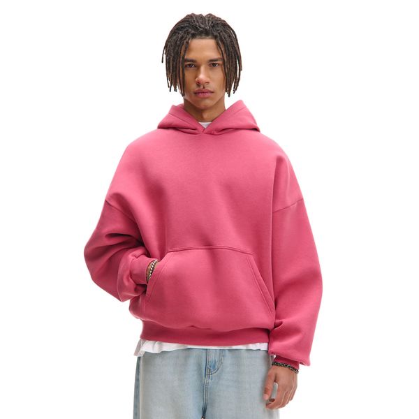 Cropp Cropp - Червен суитшърт с качулка - червeн